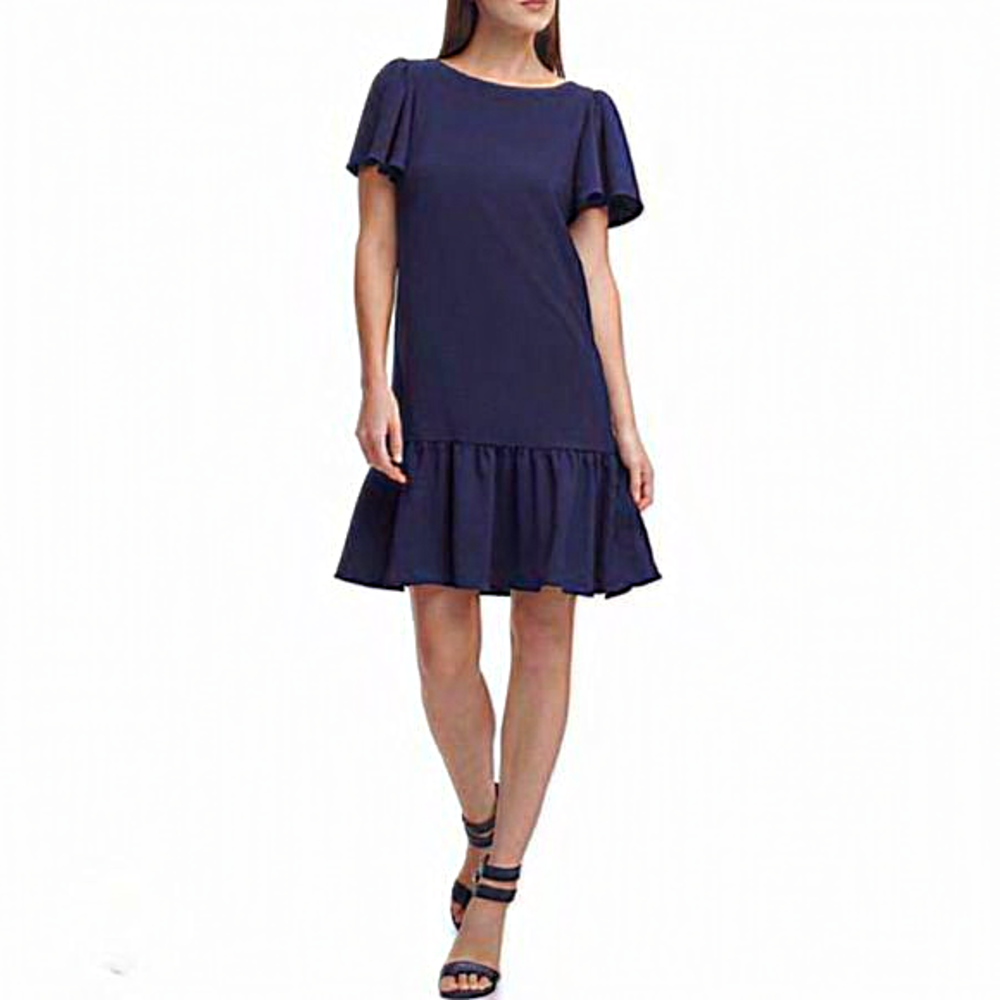 NWT DKNY women’s short, navy dress. Size 2